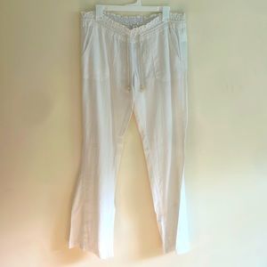 Roxy white swim wear cover up pants